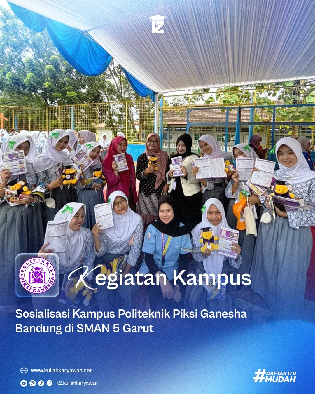 Politeknik Piksi Ganesha Bandung Gelar Sosialisasi Kampus di SMAN 5 Garut