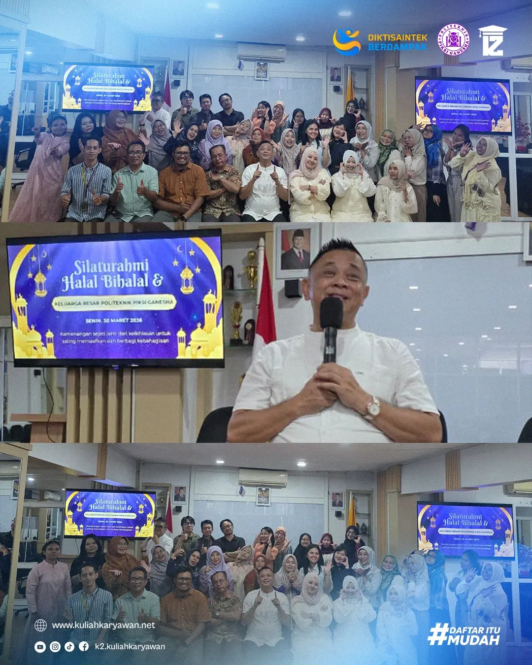 Pererat Tali Persaudaraan Politeknik Piksi Ganesha Bandung Gelar Silaturahmi Halal bi Halal